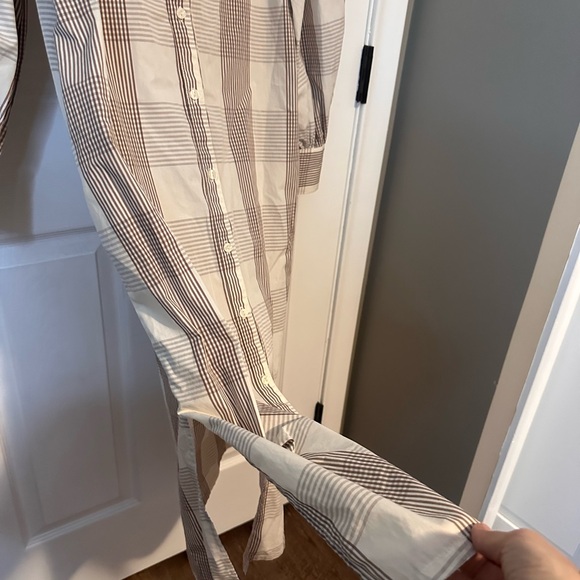 A new day Tie-Waist Shirt Dress in Neutral Stripe - Picture 12 of 12